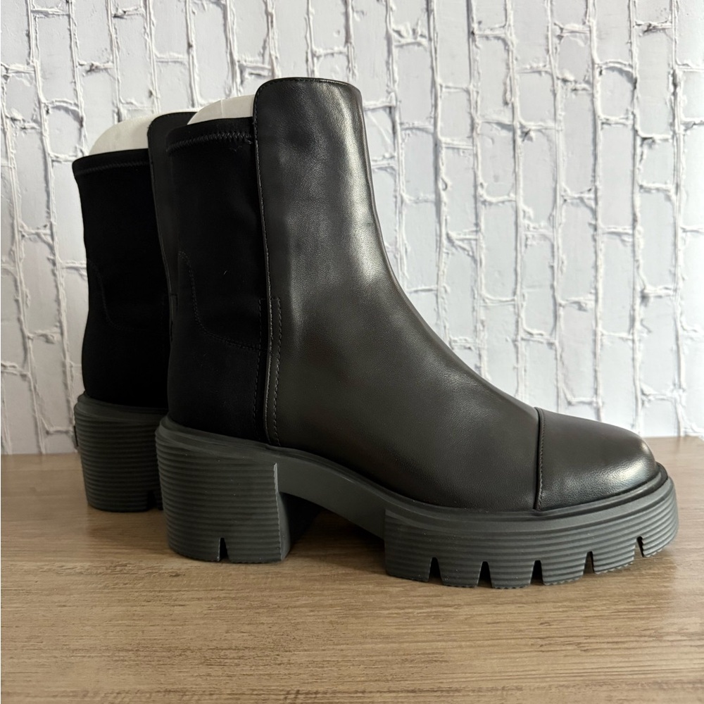 NWT Stuart Weitzman 5050 Soho Bootie Black Ankle Boots Size 9 US